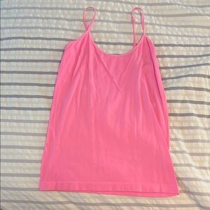 Pink Fitted Sleeveless Camisole